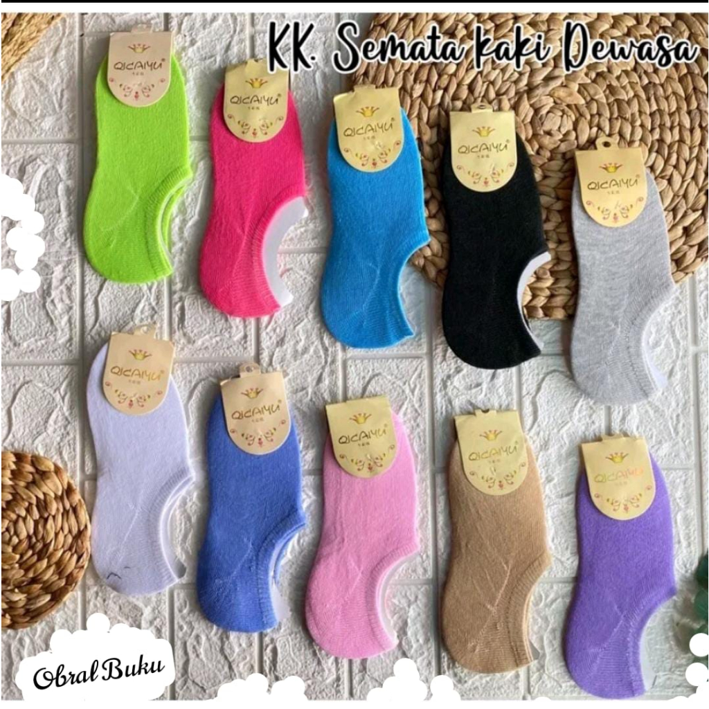 Kaos Kaus Kos Koas Kaki Pendek Cowok /Cewek Pria /Wanita Semata Kaki Ankle Angkle Import Murah Polos