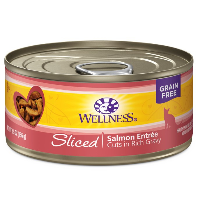 Wellness- Sliced Salmon Entree - Cat Food- 5.5oz
