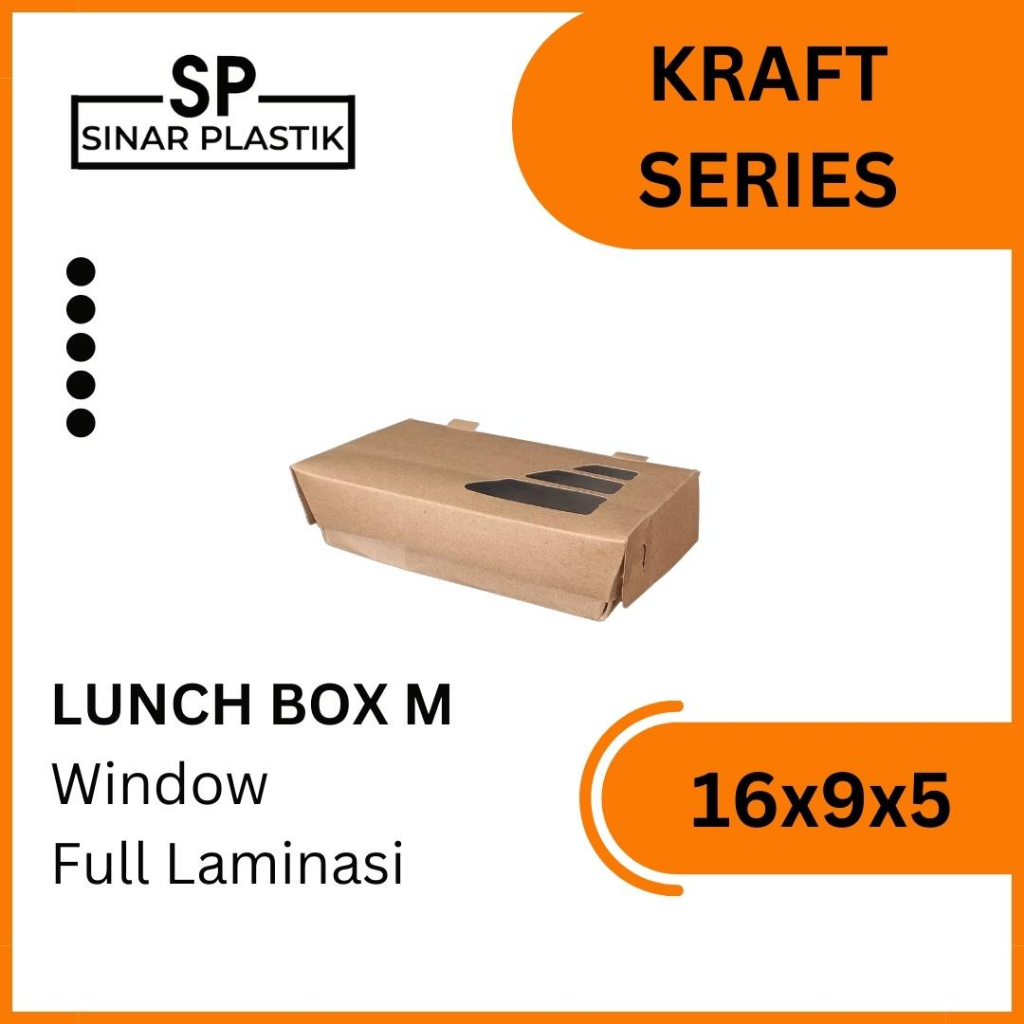

Lunch Box Kraft 16x9x5 Mika Full Laminasi / Kotak Makan Coklat Mika Pyramid / Box Makan SN. [Min Order 5pcs]
