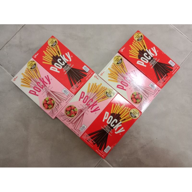 

isi 6 buket pocky love ( 47 gr ) merah / pink / mix