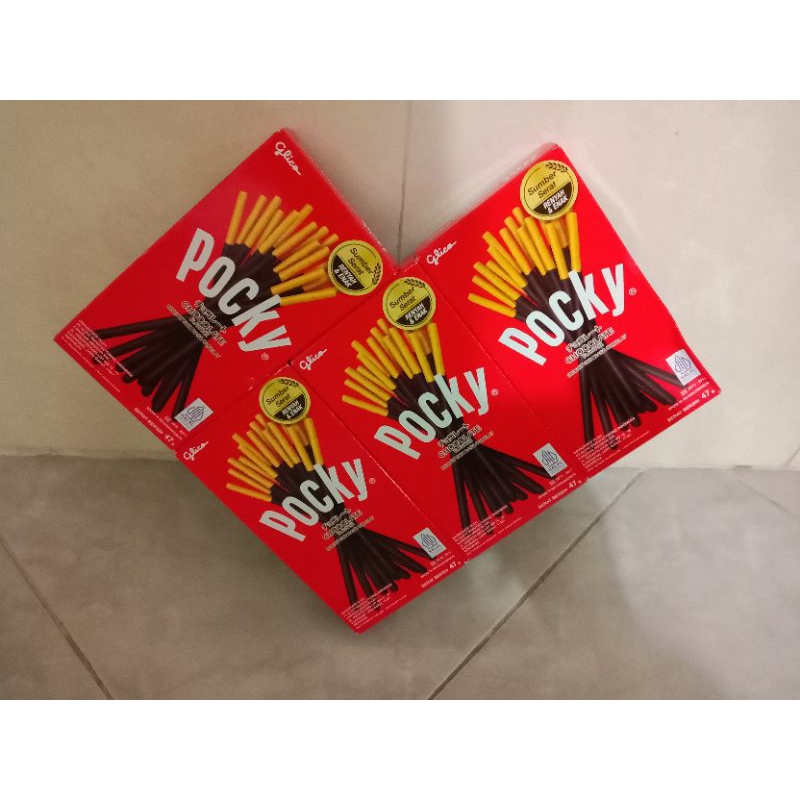 

isi 4 buket pocky love ( 47 gr ) versi 2 merah / pink