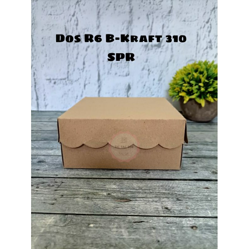 Box Coklat R6 B-Kraft 310 SPR / Kardus Snack R6 /dos snack R6/Dos snack coklat/Dos snack isi 6/Dos s