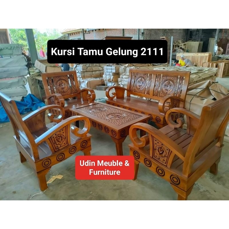 Set Kursi Tamu Gelung 2111 Kayu Jati