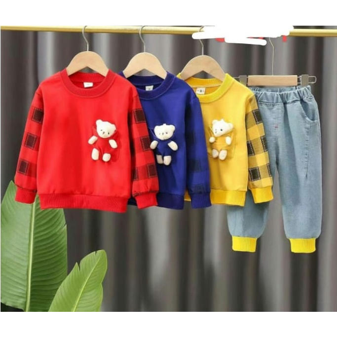 Setelan Joger Boneka Import Premium