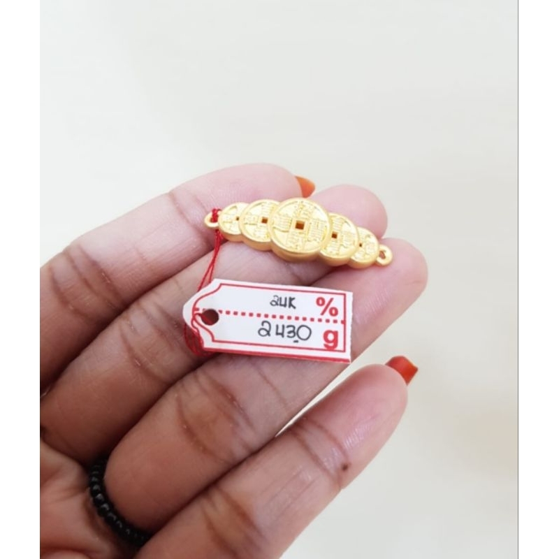 Gelang emas 24k koin plat