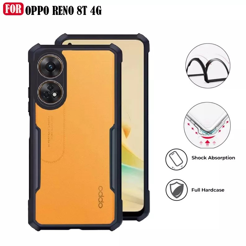 Casing Oppo Reno 8T 4G Case Soft Shockproof Transparan Akrilik Bening Hardcase