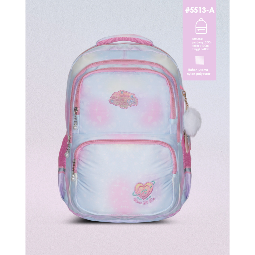 Tas Ransel Anak Sekolah Perempuan Import Princess - Ransel Sekolah Pelangi