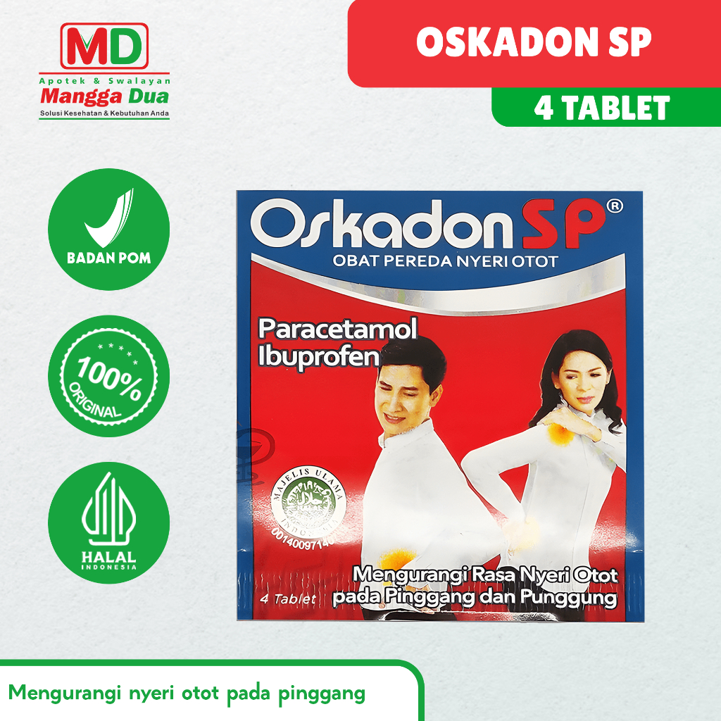 OBAT PEREDA NYERI OTOT DAN NGILU OSKADON SP TABLET