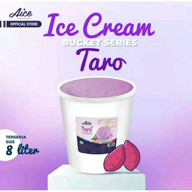 

ICE CREAM AICE RASA TARO 8 LITER