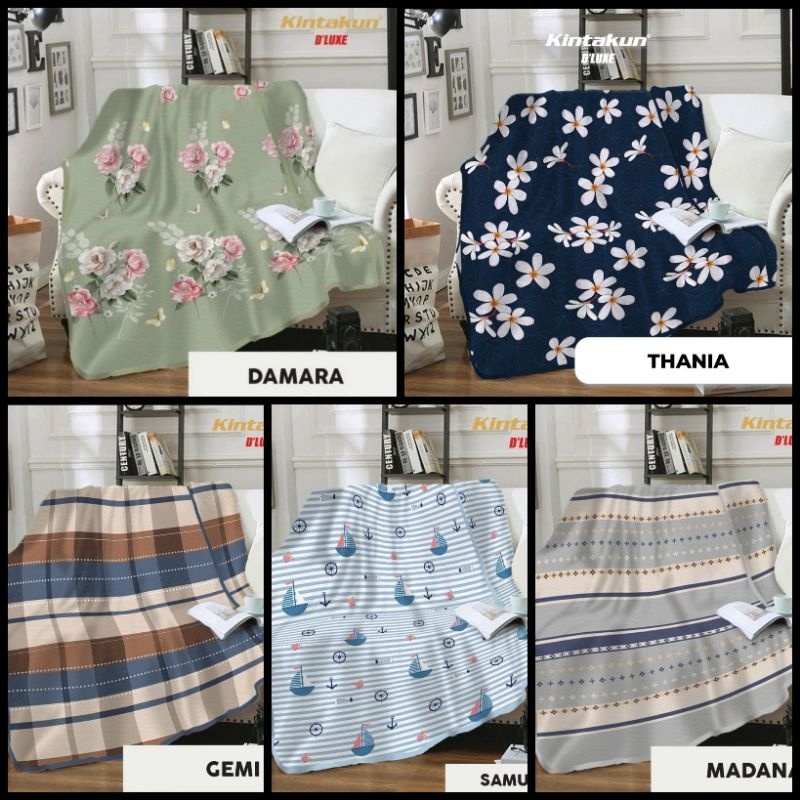 SELIMUT KINTAKUN MICRO FLANEL UK. 160X200 GEMI MADANA SAMUDRA DAMARA THANIA