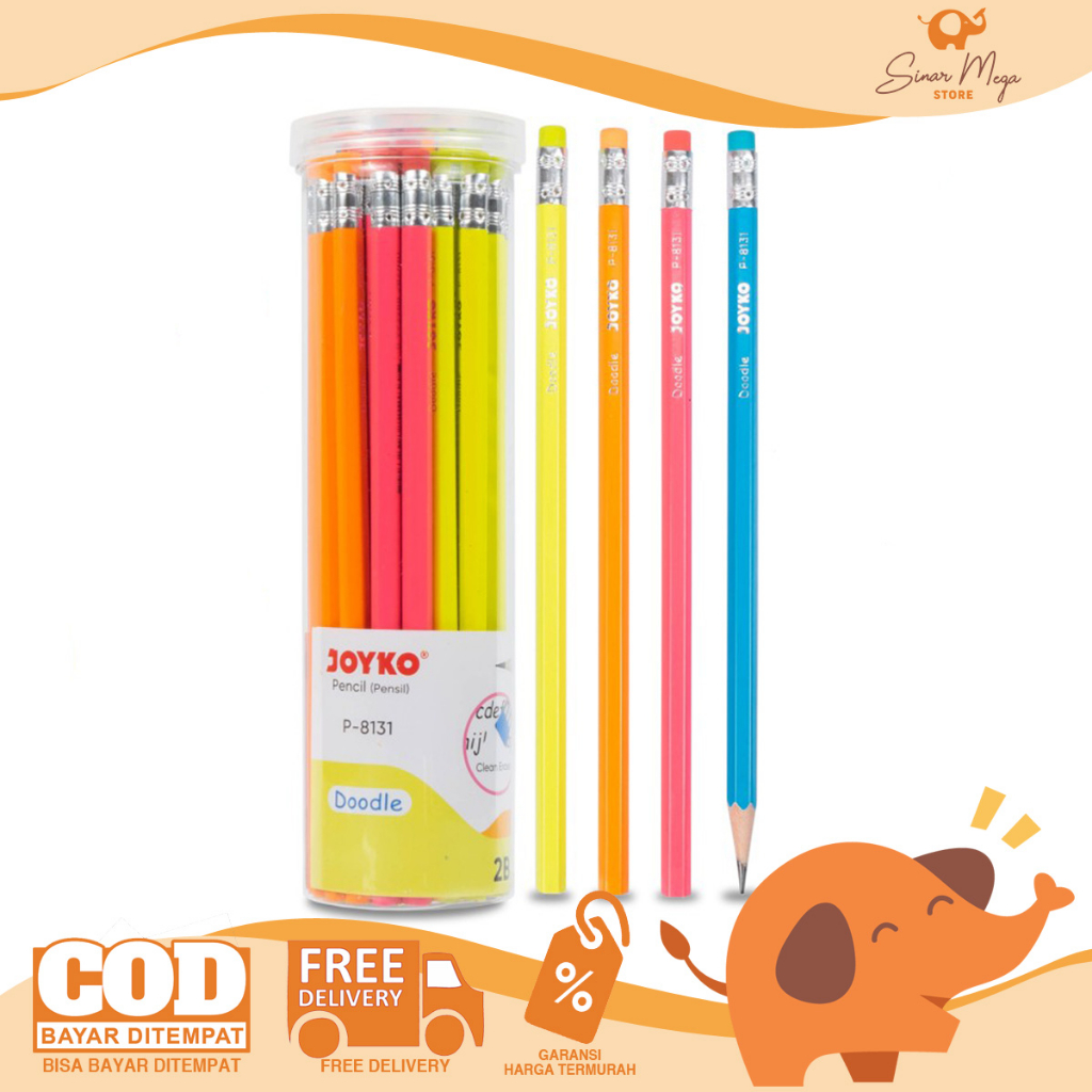 

DIJUAL SATUAN Joyko Pencil P-8131 2B / Pensil 2B