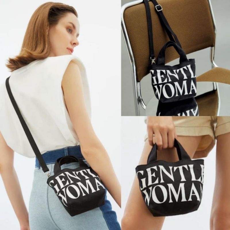 Gentle w*man mini logo tote bag