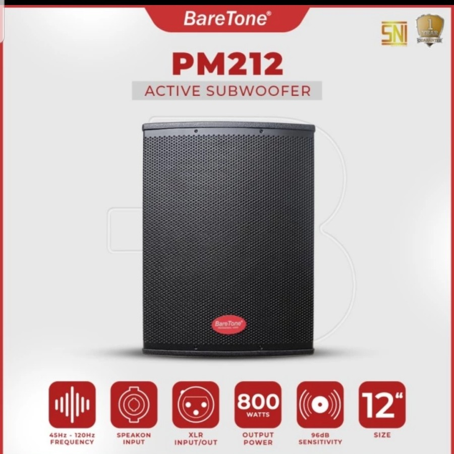 Subwoofer Baretone PM 212 PM212 Sound 12 inch Original
