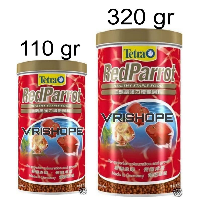 Tetra Red Parrot 325 gram 110 gram Makanan Pelet Ikan Hias Red Parrot