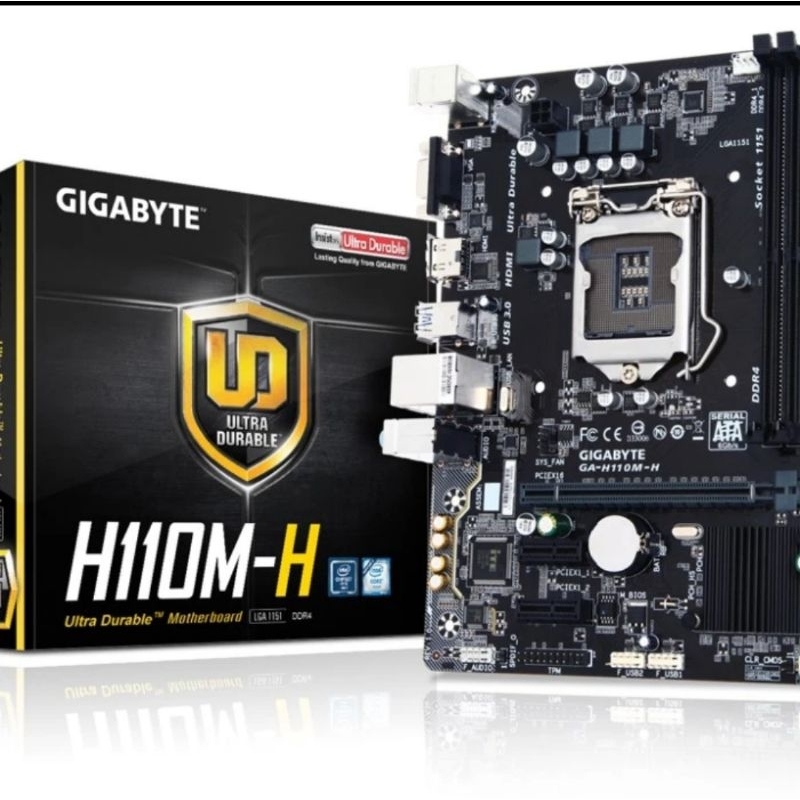 MOTHERBOARD GIGABYTE H110M H LGA 1151 RESMI