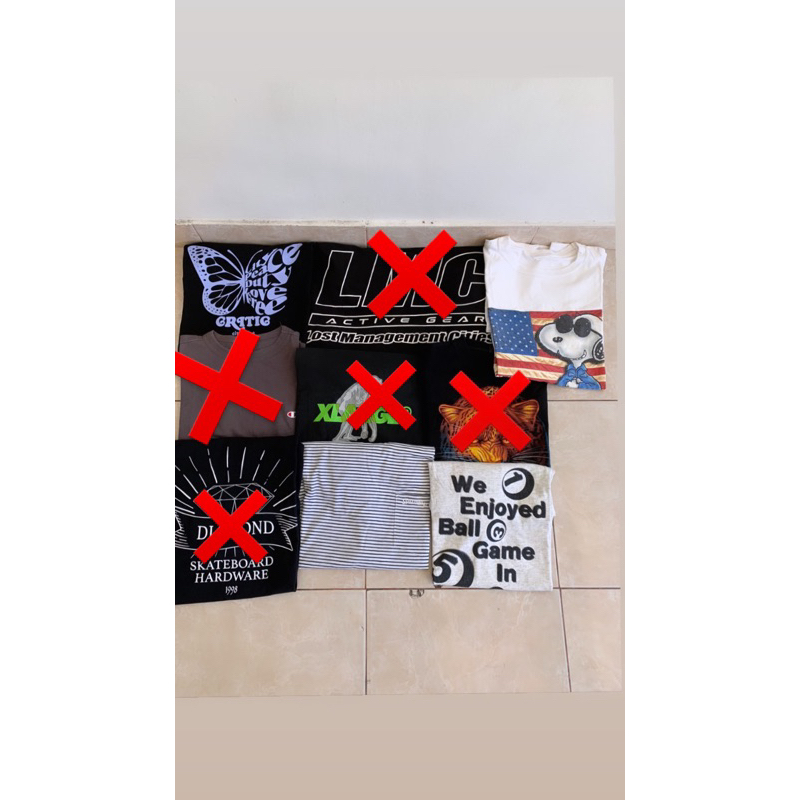 borongan kaos full brand 4pcs