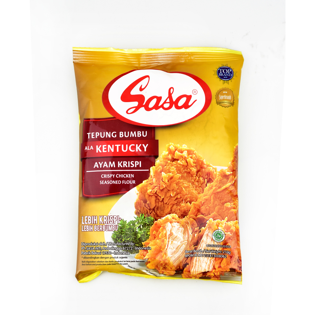 

Tepung Bumbu SASA Ayam Goreng KENTUCKY 210 gr set 3 bungkus