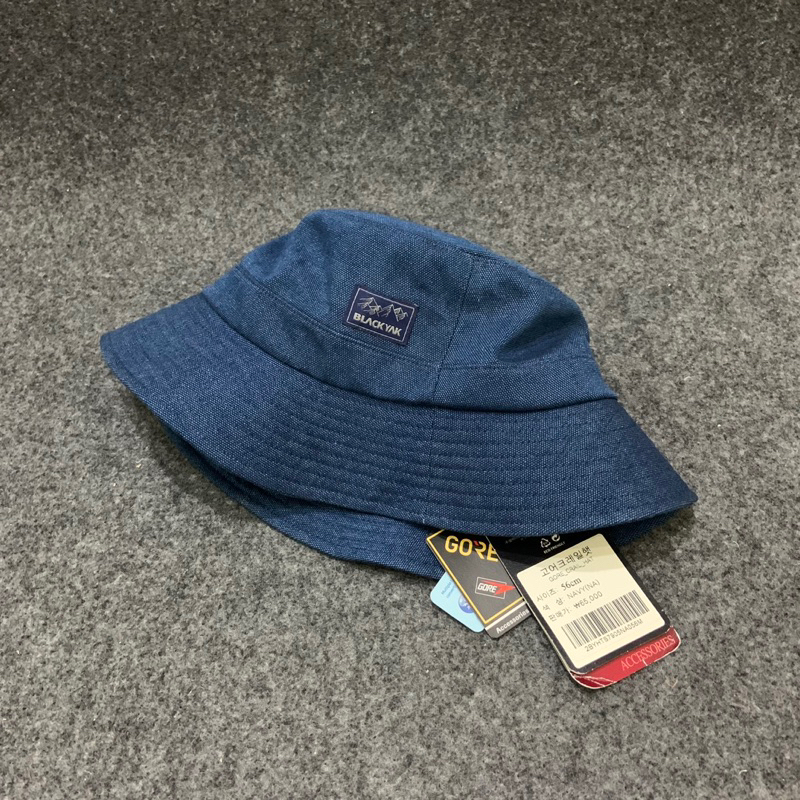 Topi Bucket Hat Black Yak Goretex BNWT - Bucket Hat Goretex Original