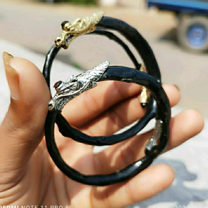 Gelang Akar Bahar Alpaka Naga mini/Gelang akar bahar/Gelang/Gelang kesehatan