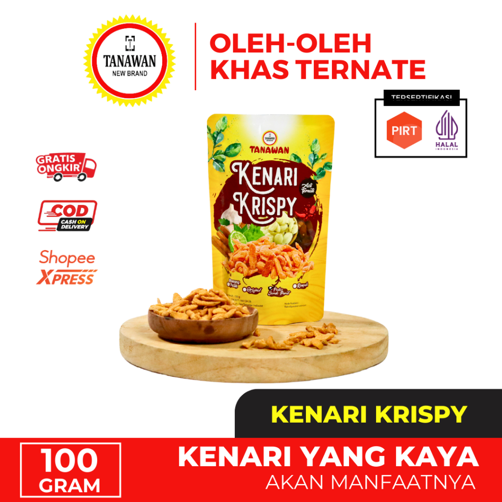 

Kacang Kenari | Kenari Krispy | Cemilan Kenari | Oleh-oleh khas Ternate Maluku Utara