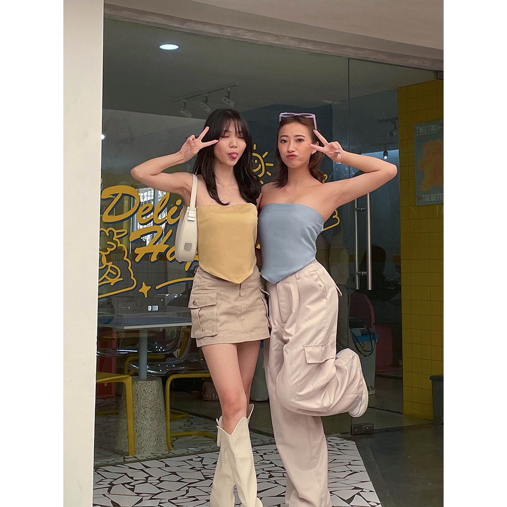 Kadaka T-0484 Scarf Top Satin Premium