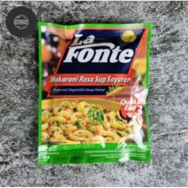 

La Fonte Macaroni rasa Sup Sayuran 40gr Lafonte Makaroni