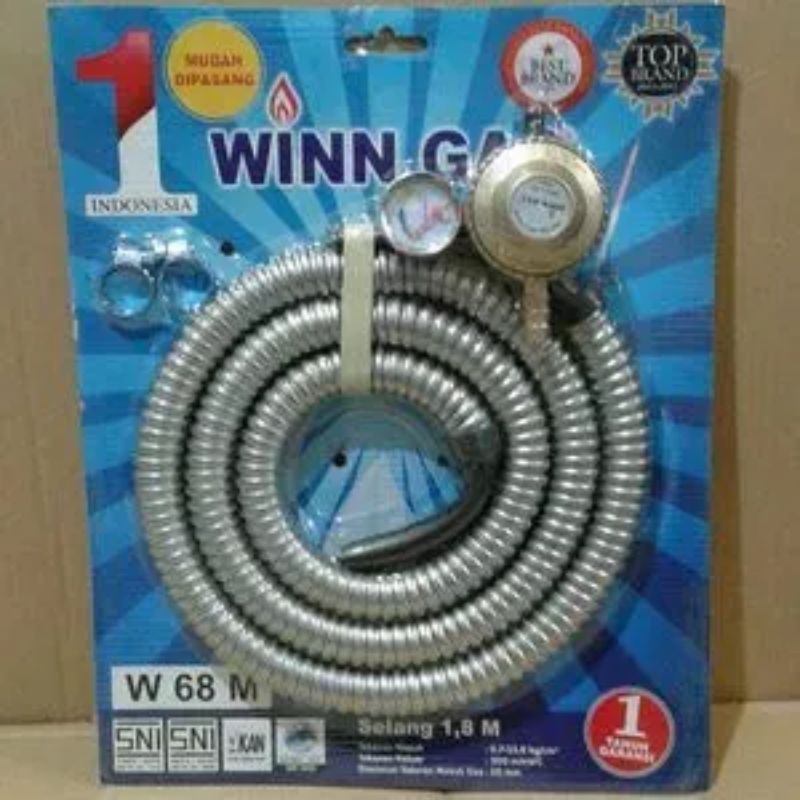 REGULATOR WINN GAS PLUS SELANG/REGULATOR BAGUS