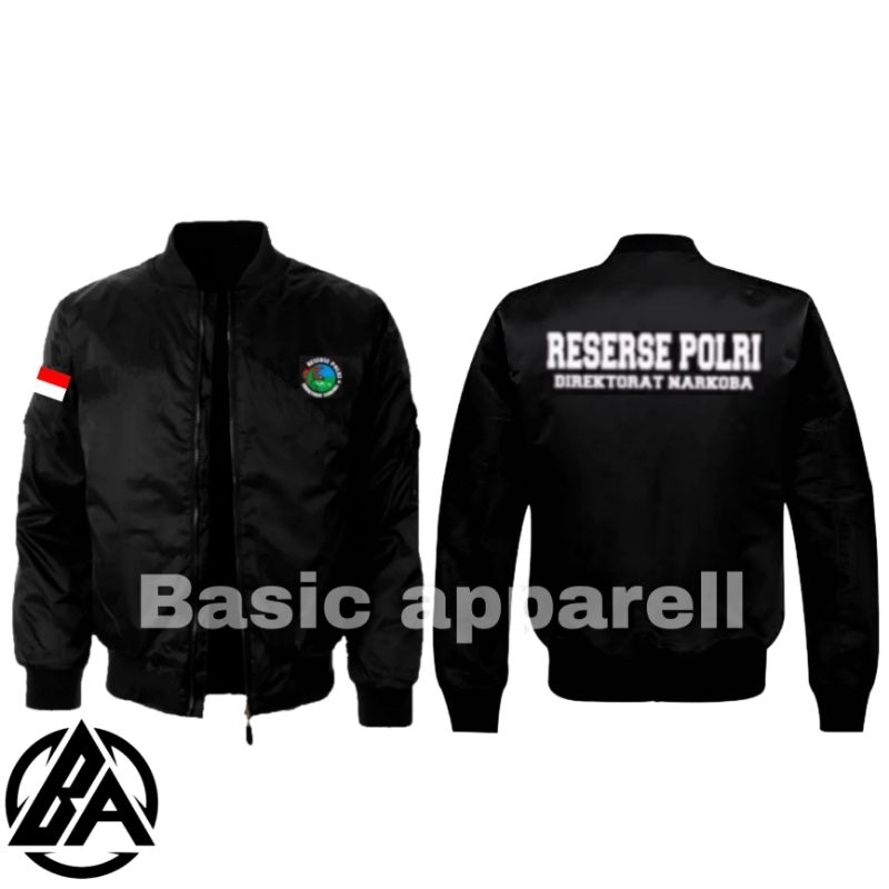 JAKET BOMBER RESERSE POLRI///JAKET RESKRIM//BARESKRIM//POLISI