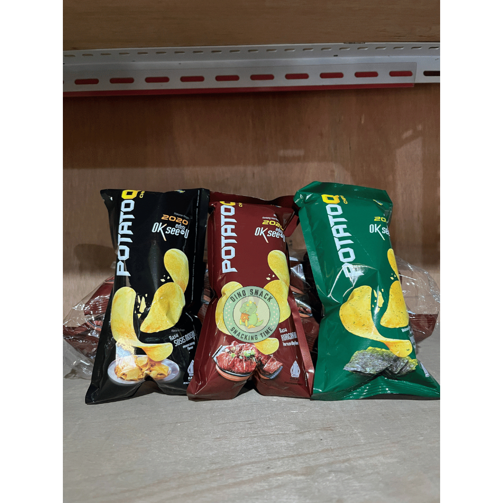 

Keripik Kentang Potato Q Rumput Laut / Sosis Jumbo / Korean BBQ (Isi 10 Pcs)