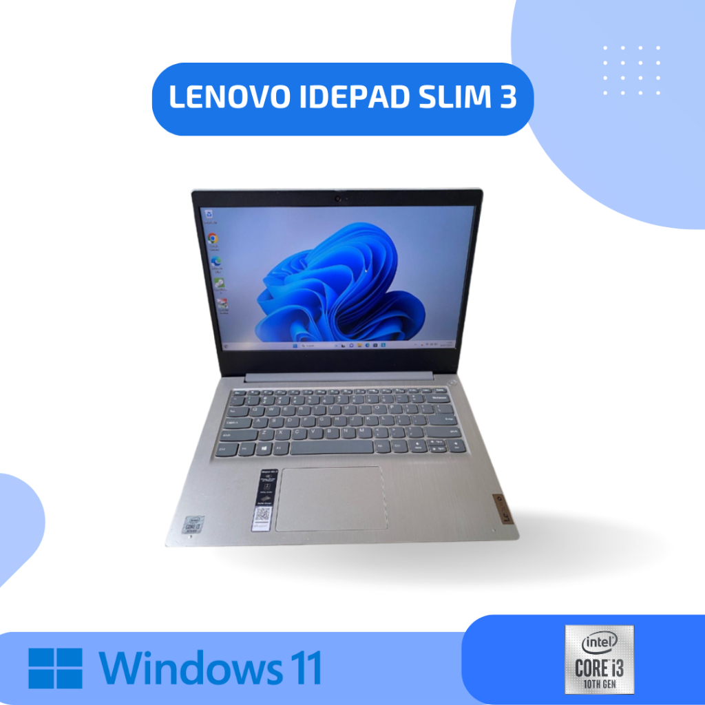 Laptop Bekas Lenovo Ideapad Slim 3 i3 1005G1 ram 4gb SSD 512gb  Laptop Bekas Berkualitas