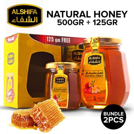 

Madu Arab ALSHIFA PAKET 500+125gram Madu Murni Al shifa 500 GR Free 125 GR Herbal 100% Original