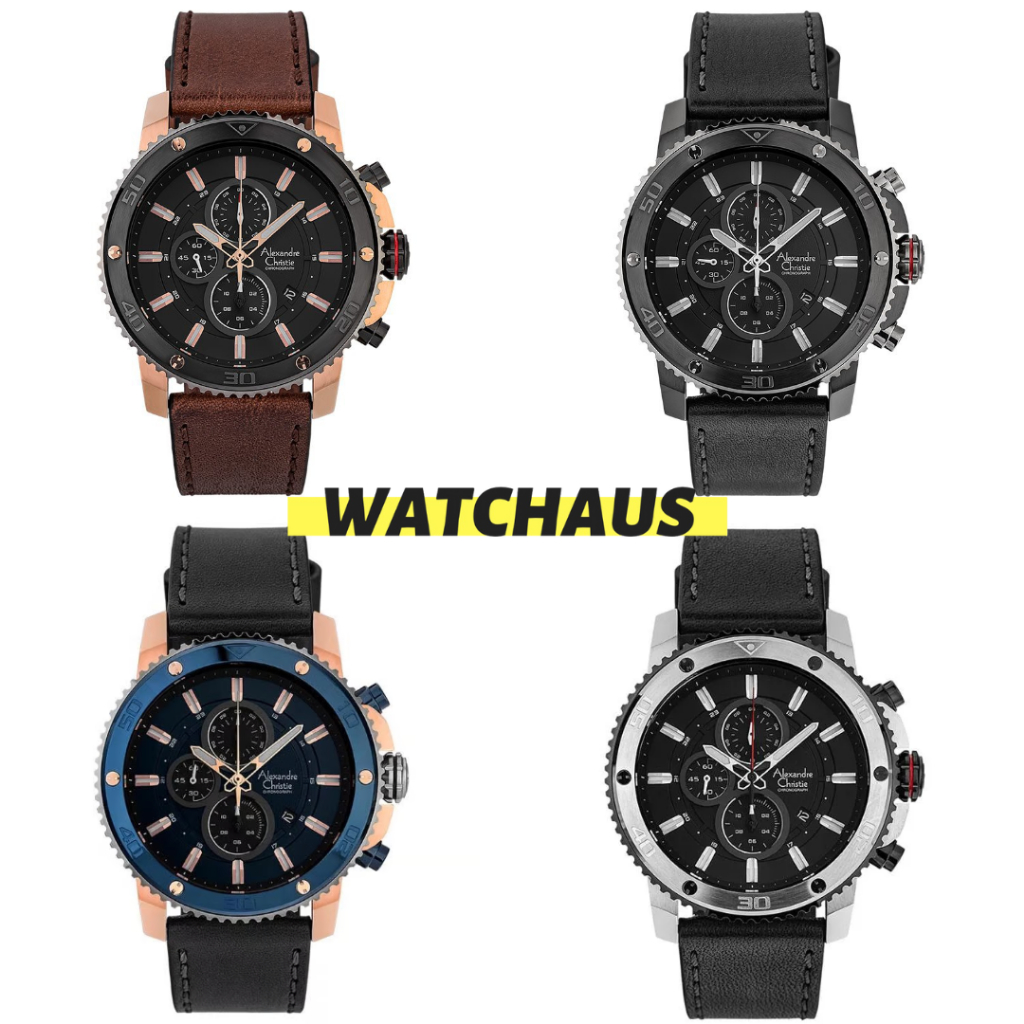 JAM TANGAN PRIA ALEXANDRE CHRISTIE AC6509 MCLTBBA CHRONOGRAPH