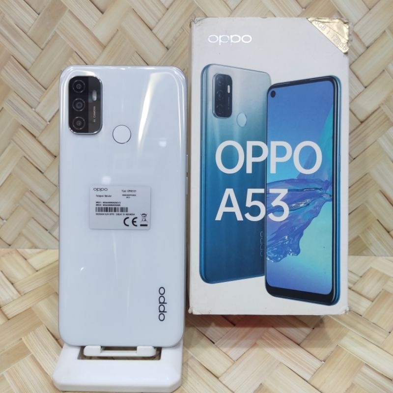 Oppo A53 4/128GB 4/64GB Handphone Second Fullset original imei terdaftar resmi
