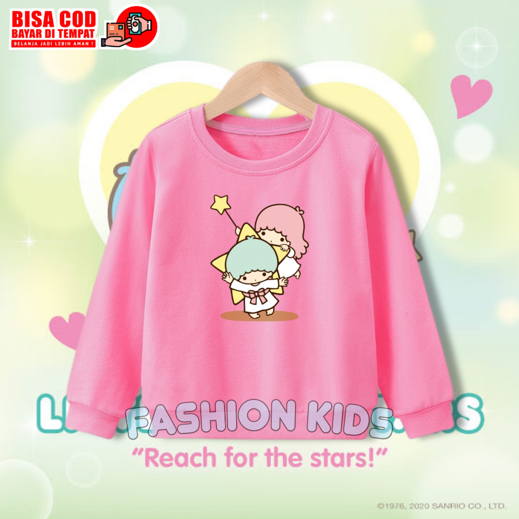 Sweater Anak Little Twin Stars / Crewneck Anak Little Twin Stars