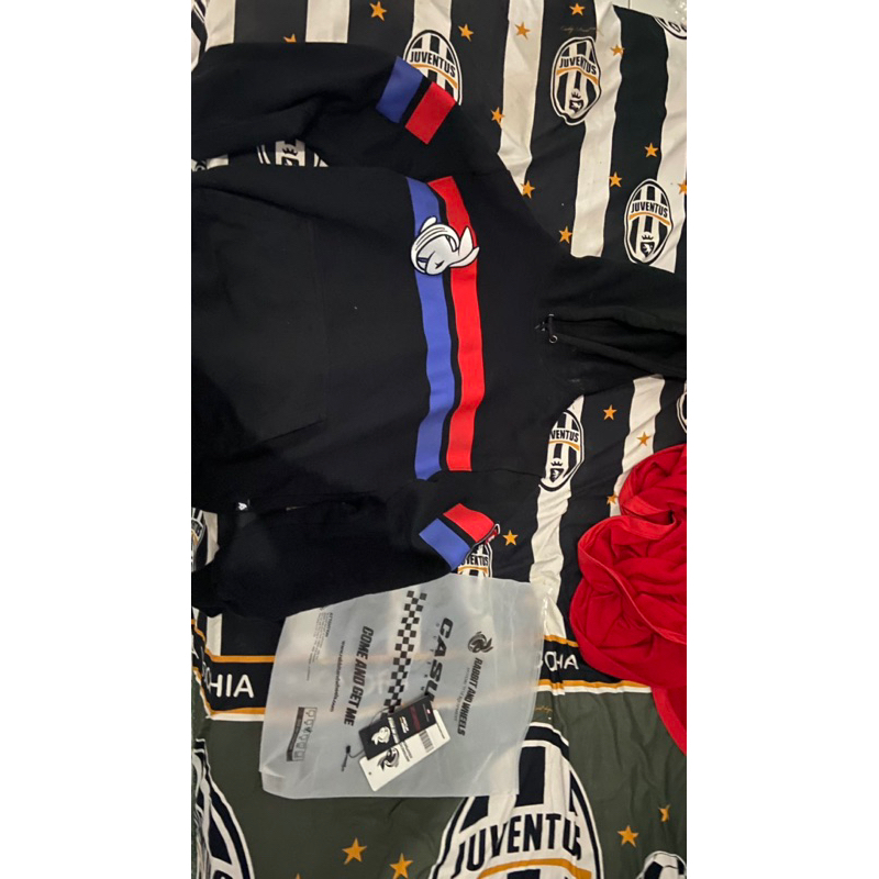 HOODIE RABBIT AND WHEELS STRIPE SIZE L