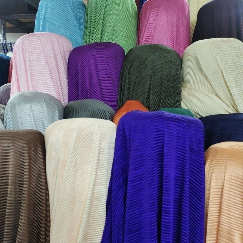 Bahan/kain Hyget plisket