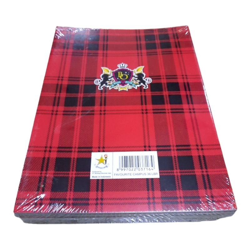 

Buku Tulis Campus 36 / 50 Lembar Isi 10 Pcs - Kampus Bintang Obor