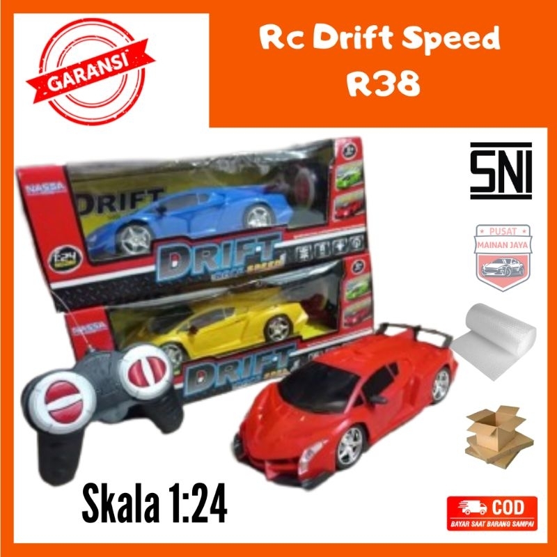 Mobil remote control Rc sedan murah drift kecil R38