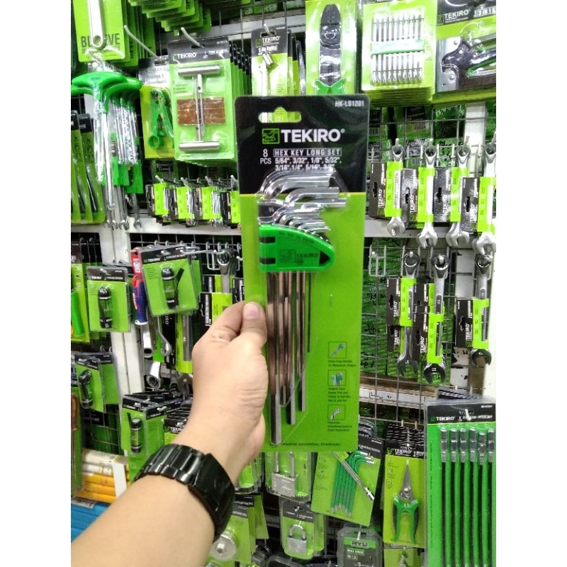 KUNCI L TEKIRO INCHI SET 8 PCS