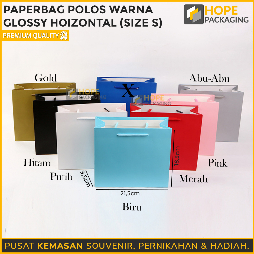 

Paper Bag Polos Horizontal / Paper Bag Glossy Horinzontal / Paper Bag Premium Glossy