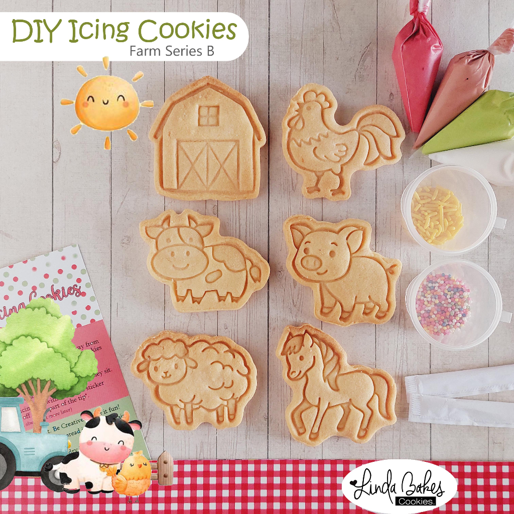 

DIY Icing Cookies/ Decorating/ Kukis Hias/ Kue Kering-Farm B