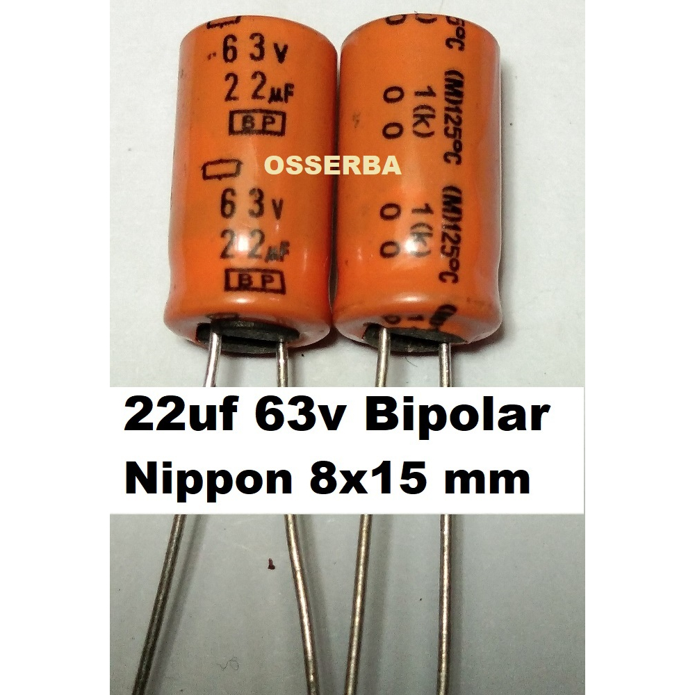 Elco 22uf 63v Bipolar BP Non Polar