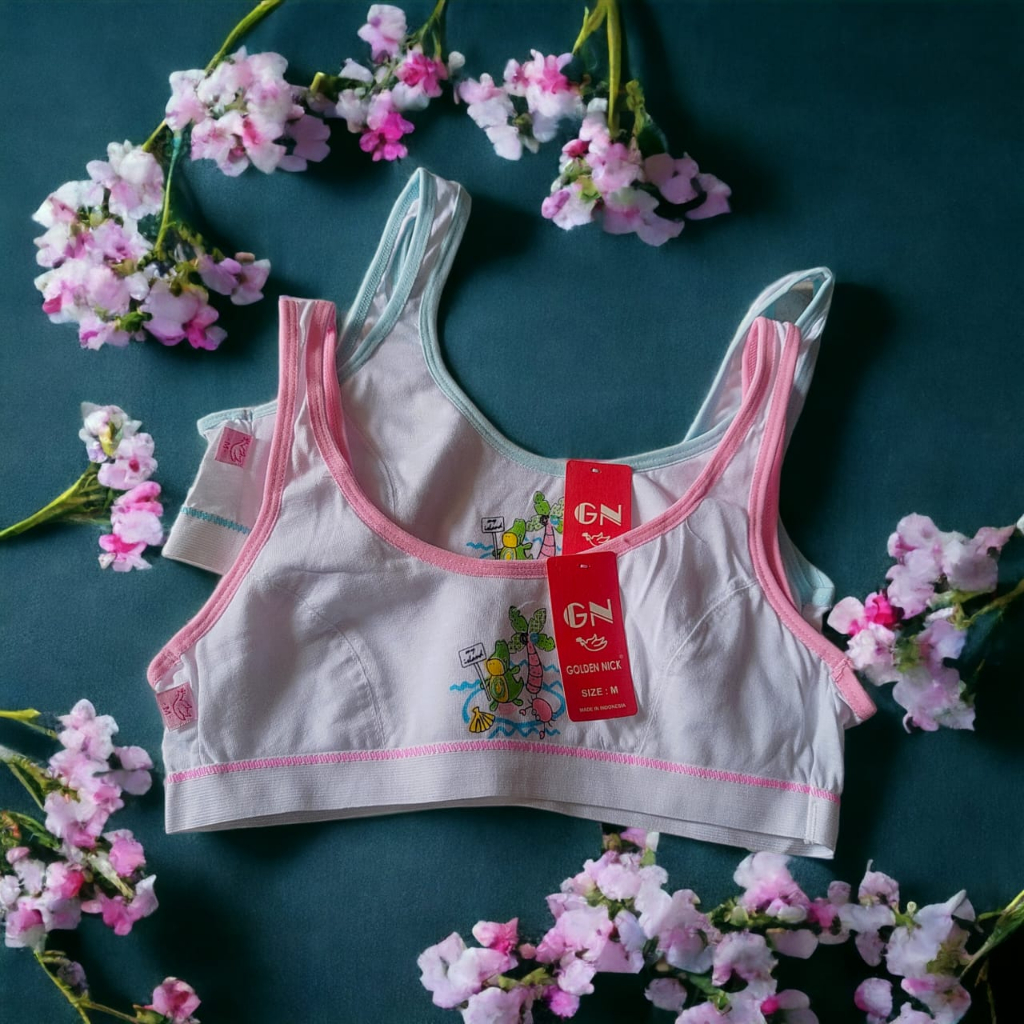 Miniset Busa Anak Perempuan - Mini Bra Remaja Warna Random Polos