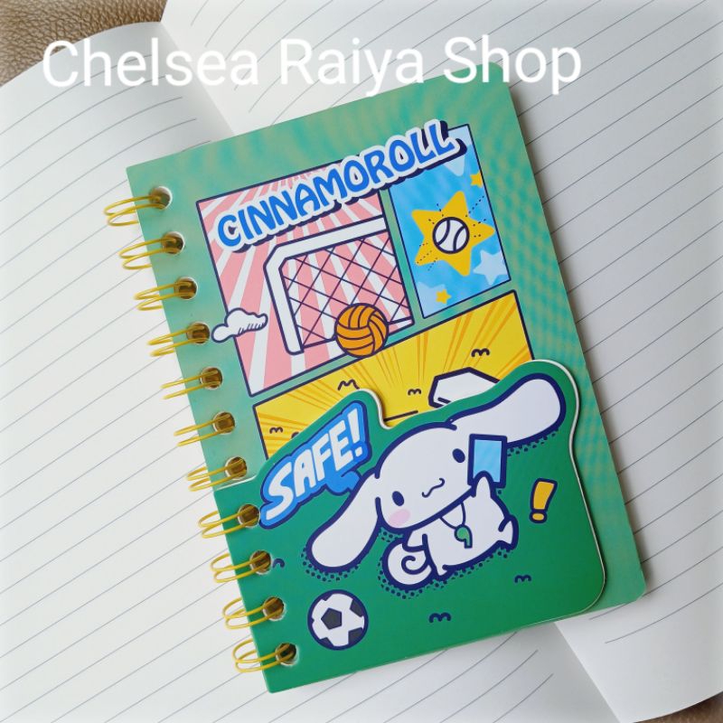 

Notes A6 Buku Catatan Mini Sanrio Cinnamoroll Sport 10,3x14,6cm Cinamorol Cinamoroll Cinnamonroll Kawaii Original