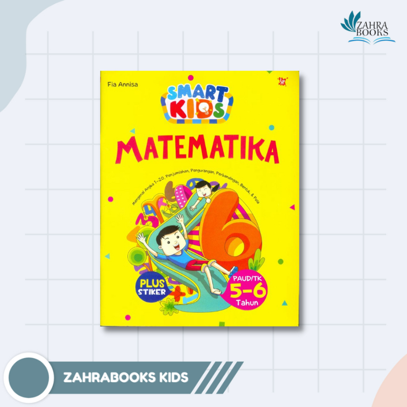 AG - BUKU SMART KIDS MATEMATIKA PAUD TK 5-6 TAHUN (PLUS STIKER)