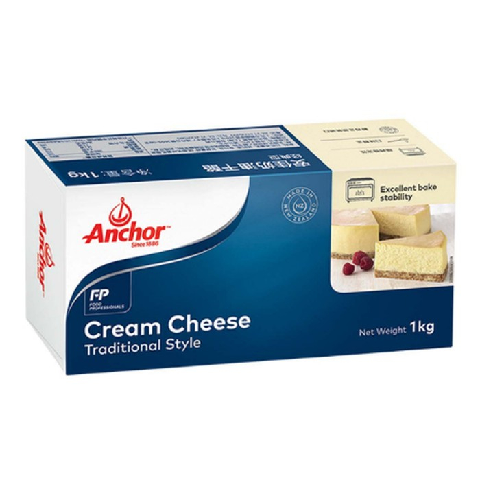 

CREAM Cheese Anchor 1kg Import New Zealand HALAL - Standar Profesional