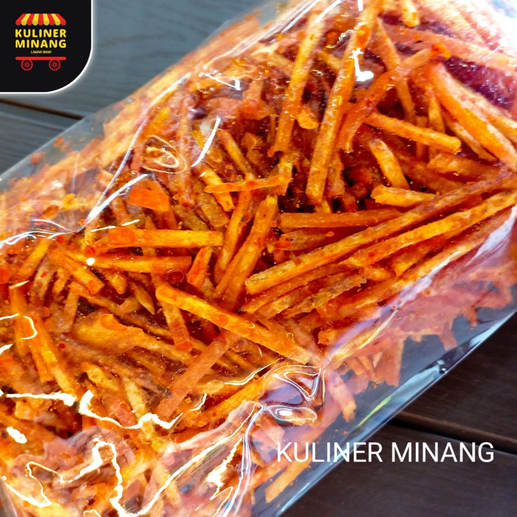 

Sanjai Taleh Lidi Tunjuak Balado 250 gr Oleh-Oleh Asli Kampung Cemilan Makanan Payakumbuh Khas Padang Snack Jajanan Kuliner Minang Kabau Gurih Spicy Murah Renyah Resmi 100% Halal Original AX02