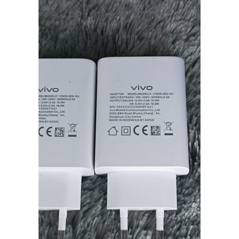 CHARGER ORIGINAL VIVO 18W&44w Flash Charger Original Y35 V23 V21 V25pro X70 V17PRO Z1PRO S1 Y17 Y15 