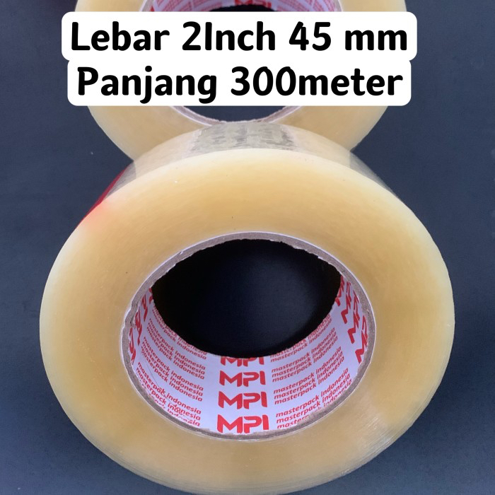 

LAKBAN MASTERPACK 300 YARD X 45mm / TEBAL PREMIUM / ISOLASI TAPE BERKWALITAS / LAKBAN MAKASSAR