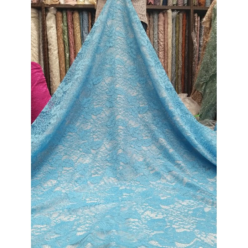 Brukat Gliter/ Lace Gliter/ Bahan kebaya Brukat/Harga Per 0.5 meter
